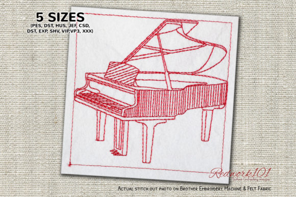 Acoustic Grand Piano: Holiday Embroidery Review