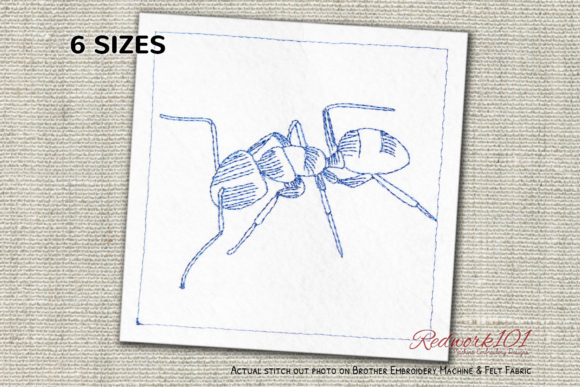 Carpenter Ant Redwork: An Embroidery Designer Review