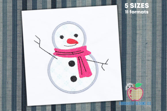 Happy Snowman Applique: A Designer’s Stitch Test
