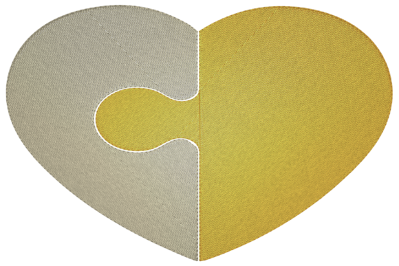 Heart Puzzle: Embroidery Design for Personalized Gifts