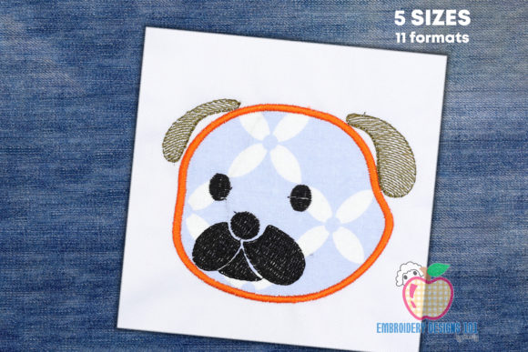 Pug Dog Applique: A Holiday Embroidery Review