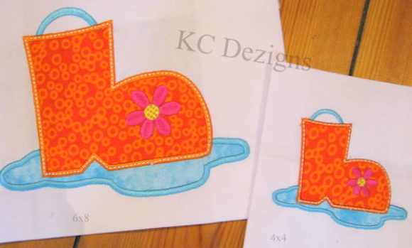Rainboot Applique: A Spring Embroidery Design Review